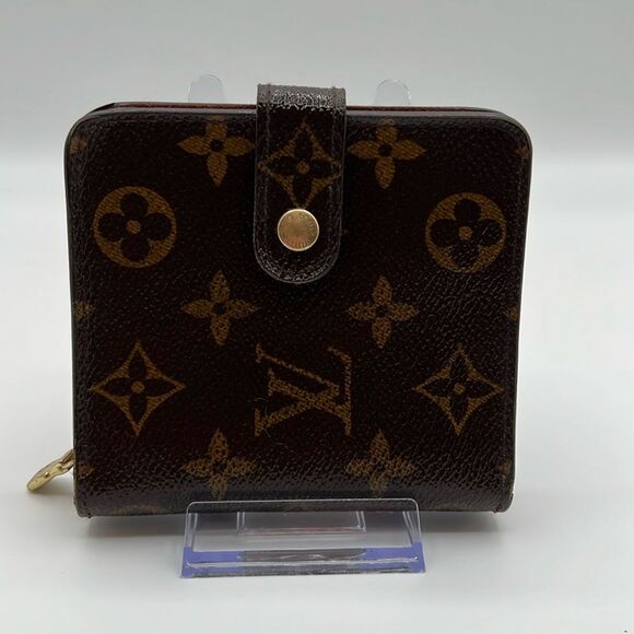 LOUIS VUITTON VINTAGE MONOGRAM COMPACT BIFOLD ZIPPY WALLET - Picture 1 of 10